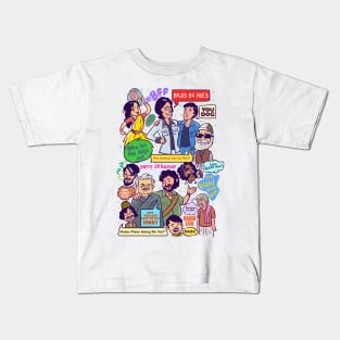 Sholay - cartoon doodle Kids T-Shirt